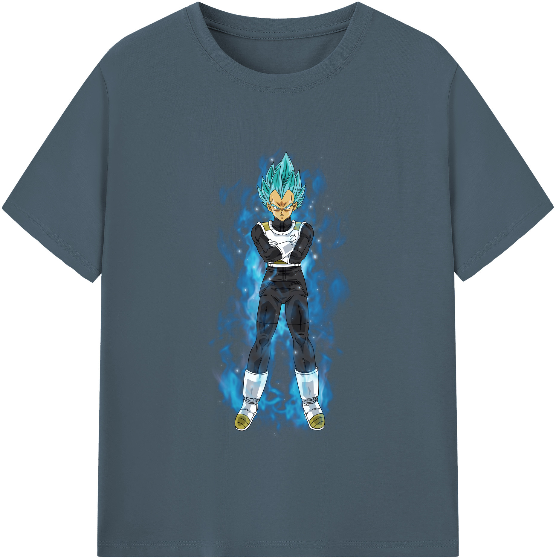 （画像用） ドラゴンボール ベジータ四世（Bejīta Yonsei）DRAGON BALL Vegeta IV 綿100％半袖Tシャツ（フロントプリント）